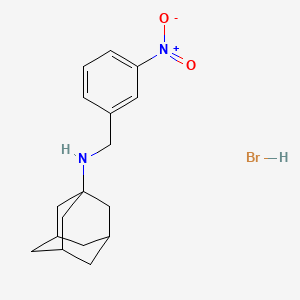 molecular formula C17H23BrN2O2 B2936173 N-(3-Nitrobenzyl)-1-adamantanamine hydrobromide CAS No. 1609406-90-7; 57304-72-0