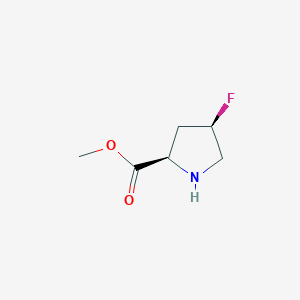 molecular formula C6H10FNO2 B2936174 methyl (2R,4R)-4-fluoropyrrolidine-2-carboxylate CAS No. 1064078-37-0; 1445948-46-8; 475561-83-2