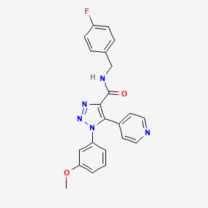 N-(4-fluorobenzyl)-1-(3-methoxyphenyl)-5-(pyridin-4-yl)-1H-1,2,3-triazole-4-carboxamide