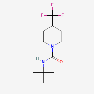 molecular formula C11H19F3N2O B2936195 N-tert-butyl-4-(trifluoromethyl)piperidine-1-carboxamide CAS No. 1708557-54-3