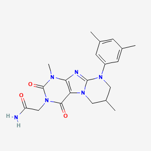 2-[9-(3,5-dimethylphenyl)-1,7-dimethyl-2,4-dioxo-7,8-dihydro-6H-purino[7,8-a]pyrimidin-3-yl]acetamide