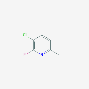 molecular formula C6H5ClFN B2936277 3-Chloro-2-fluoro-6-methylpyridine CAS No. 1227574-35-7