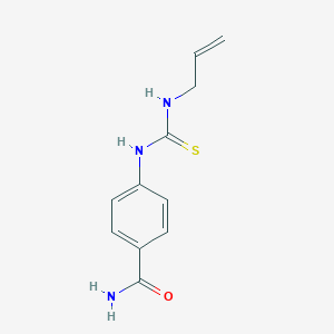 molecular formula C11H13N3OS B2936300 1-Allyl-3-(4-carbamoylphenyl)thiourea CAS No. 437750-61-3
