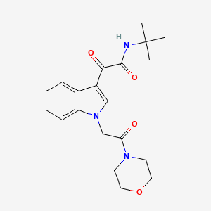 N-tert-butyl-2-[1-(2-morpholin-4-yl-2-oxoethyl)indol-3-yl]-2-oxoacetamide