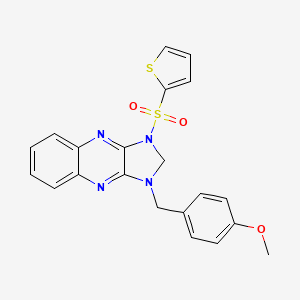 1-(4-methoxybenzyl)-3-(thiophen-2-ylsulfonyl)-2,3-dihydro-1H-imidazo[4,5-b]quinoxaline