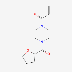 1-[4-(Oxolane-2-carbonyl)piperazin-1-yl]prop-2-en-1-one