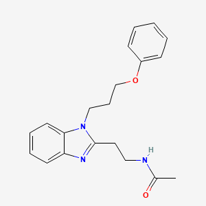 N-[2-[1-(3-phenoxypropyl)benzimidazol-2-yl]ethyl]acetamide