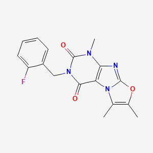 3-(2-fluorobenzyl)-1,6,7-trimethyloxazolo[2,3-f]purine-2,4(1H,3H)-dione