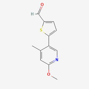 5-(6-Methoxy-4-methylpyridin-3-yl)thiophene-2-carbaldehyde