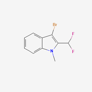 3-Bromo-2-(difluoromethyl)-1-methylindole