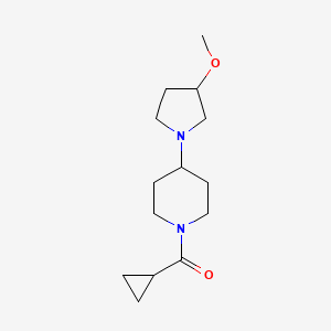 Cyclopropyl(4-(3-methoxypyrrolidin-1-yl)piperidin-1-yl)methanone