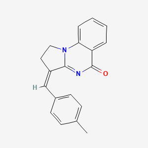 (Z)-3-(4-methylbenzylidene)-2,3-dihydropyrrolo[1,2-a]quinazolin-5(1H)-one
