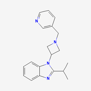 2-Propan-2-yl-1-[1-(pyridin-3-ylmethyl)azetidin-3-yl]benzimidazole