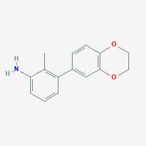 3-(2,3-Dihydrobenzo[b][1,4]dioxin-6-yl)-2-methylaniline