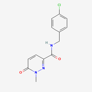 N-(4-chlorobenzyl)-1-methyl-6-oxo-1,6-dihydropyridazine-3-carboxamide