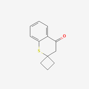 molecular formula C12H12OS B2936421 Spiro[cyclobutane-1,2'-thiochroman]-4'-one CAS No. 934555-19-8
