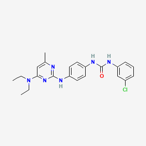 1-(3-Chlorophenyl)-3-(4-((4-(diethylamino)-6-methylpyrimidin-2-yl)amino)phenyl)urea
