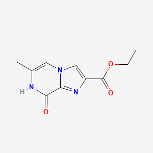 molecular formula C10H11N3O3 B2936436 ethyl 6-methyl-8-oxo-7H,8H-imidazo[1,2-a]pyrazine-2-carboxylate CAS No. 2085689-78-5