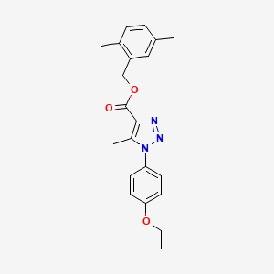 molecular formula C21H23N3O3 B2936447 2,5-dimethylbenzyl 1-(4-ethoxyphenyl)-5-methyl-1H-1,2,3-triazole-4-carboxylate CAS No. 946355-09-5