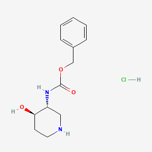 trans-Benzyl (4-hydroxypiperidin-3-YL)carbamate hcl