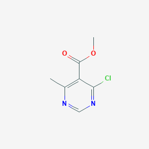 molecular formula C7H7ClN2O2 B2936472 Methyl 4-chloro-6-methylpyrimidine-5-carboxylate CAS No. 157981-59-4
