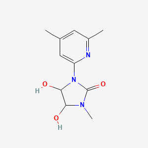 molecular formula C11H15N3O3 B2936475 1-(4,6-Dimethylpyridin-2-yl)-4,5-dihydroxy-3-methylimidazolidin-2-one CAS No. 866038-53-1