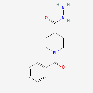 molecular formula C13H17N3O2 B2936479 1-Benzoylpiperidine-4-carbohydrazide CAS No. 521289-77-0