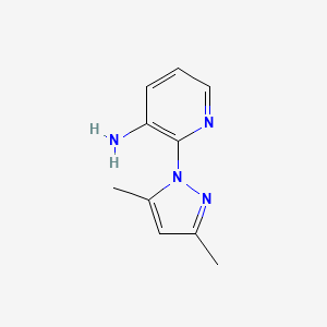 molecular formula C10H12N4 B2936483 2-(3,5-Dimethyl-1h-pyrazol-1-yl)pyridin-3-amine CAS No. 60639-28-3