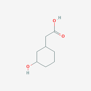 molecular formula C8H14O3 B2936532 2-(3-羟基环己基)乙酸 CAS No. 86576-85-4