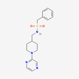 1-phenyl-N-((1-(pyrazin-2-yl)piperidin-4-yl)methyl)methanesulfonamide