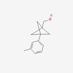molecular formula C13H16O B2936549 [3-(3-Methylphenyl)-1-bicyclo[1.1.1]pentanyl]methanol CAS No. 2287271-08-1