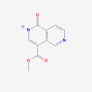 molecular formula C10H8N2O3 B2936568 Methyl 1-oxo-1,2-dihydro-2,6-naphthyridine-4-carboxylate CAS No. 2416229-31-5