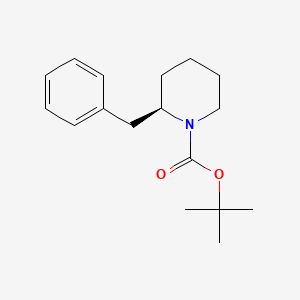 molecular formula C17H25NO2 B2936582 tert-Butyl (2R)-2-benzylpiperidine-1-carboxylate CAS No. 1242146-46-8