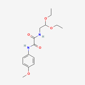 molecular formula C15H22N2O5 B2936617 N1-(2,2-diethoxyethyl)-N2-(4-methoxyphenyl)oxalamide CAS No. 898357-40-9