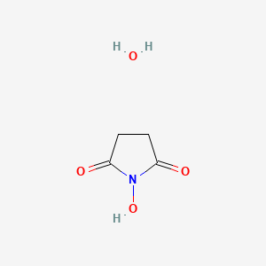 molecular formula C4H7NO4 B2936779 2,5-Pyrrolidinedione, 1-hydroxy-, monohydrate CAS No. 176526-20-8