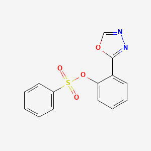 2-(1,3,4-Oxadiazol-2-yl)phenyl benzenesulfonate