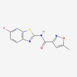 N-(6-fluorobenzo[d]thiazol-2-yl)-5-methylisoxazole-3-carboxamide