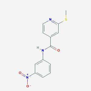 2-(methylsulfanyl)-N-(3-nitrophenyl)pyridine-4-carboxamide