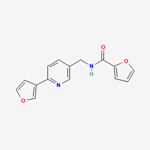 molecular formula C15H12N2O3 B2936869 N-((6-(furan-3-yl)pyridin-3-yl)methyl)furan-2-carboxamide CAS No. 2034385-94-7