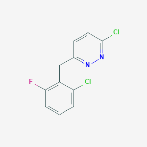 3-Chloro-6-[(2-chloro-6-fluorophenyl)methyl]pyridazine