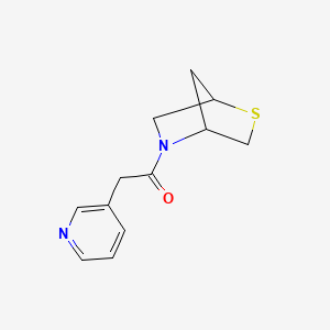 1-(2-Thia-5-azabicyclo[2.2.1]heptan-5-yl)-2-(pyridin-3-yl)ethanone