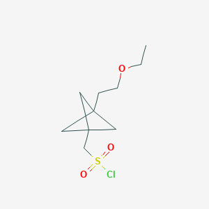 [3-(2-Ethoxyethyl)-1-bicyclo[1.1.1]pentanyl]methanesulfonyl chloride