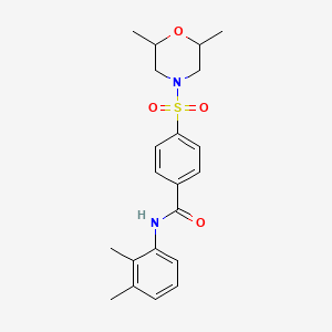 4-(2,6-dimethylmorpholin-4-yl)sulfonyl-N-(2,3-dimethylphenyl)benzamide