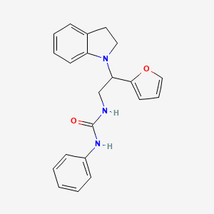 1-(2-(Furan-2-yl)-2-(indolin-1-yl)ethyl)-3-phenylurea