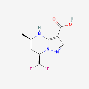 (5R,7R)-7-(Difluoromethyl)-5-methyl-4,5,6,7-tetrahydropyrazolo[1,5-a]pyrimidine-3-carboxylic acid