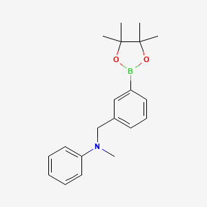 N-Methyl-N-[[3-(4,4,5,5-tetramethyl-1,3,2-dioxaborolan-2-yl)phenyl]methyl]aniline