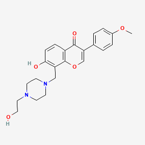 7-Hydroxy-8-[[4-(2-hydroxyethyl)piperazin-1-yl]methyl]-3-(4-methoxyphenyl)chromen-4-one