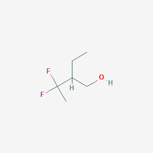 molecular formula C6H12F2O B2936918 2-Ethyl-3,3-difluorobutan-1-ol CAS No. 2171834-95-8