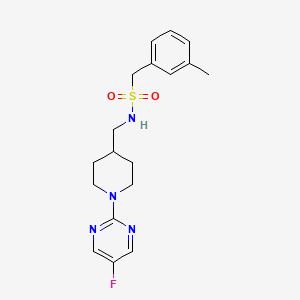 N-((1-(5-fluoropyrimidin-2-yl)piperidin-4-yl)methyl)-1-(m-tolyl)methanesulfonamide