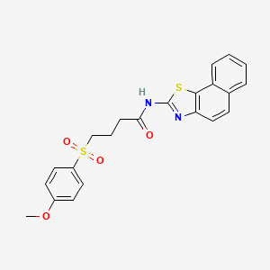 4-((4-methoxyphenyl)sulfonyl)-N-(naphtho[2,1-d]thiazol-2-yl)butanamide